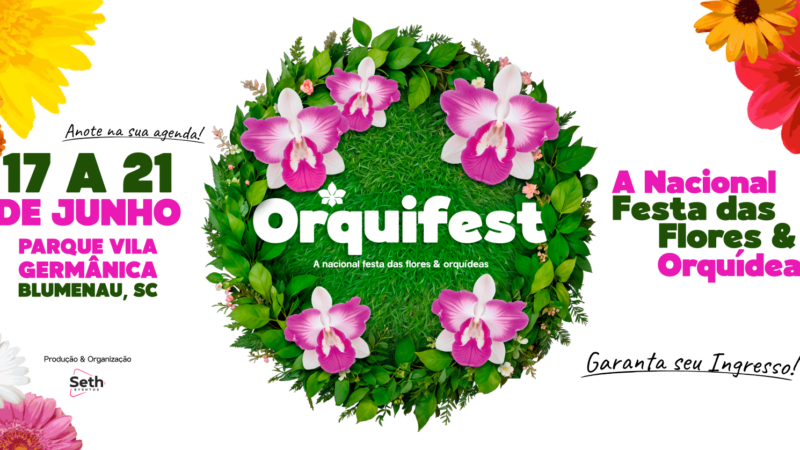 Orquifest vai celebrar as flores e orquídeas de Blumenau com doação de mudas nativas