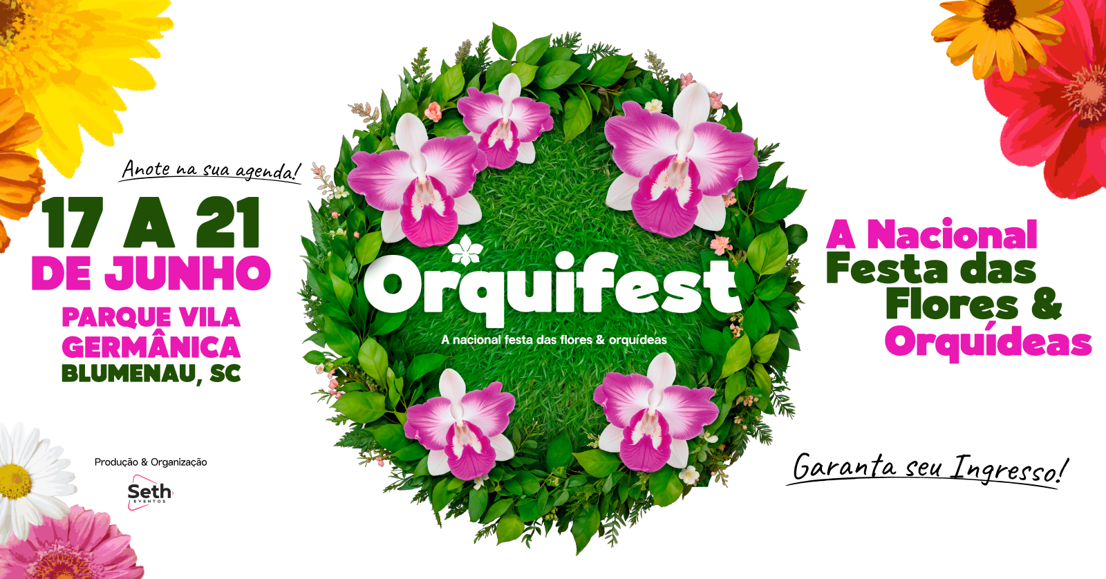 Orquifest vai celebrar as flores e orquídeas de Blumenau com doação de mudas nativas