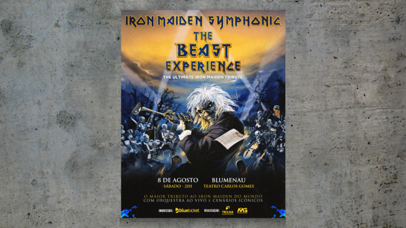 Maior tributo mundial ao Iron Maiden chega ao Teatro Carlos Gomes com orquestra sinfônica