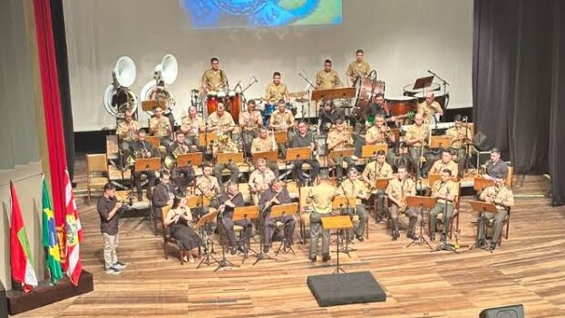 Banda de Música do 23º BI realiza Concerto Sinfônico do Dia do Soldado em Blumenau